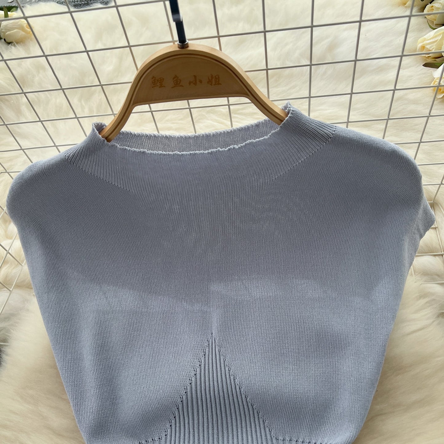 Vintage Cable-Knit Sleeveless Turtleneck Dress