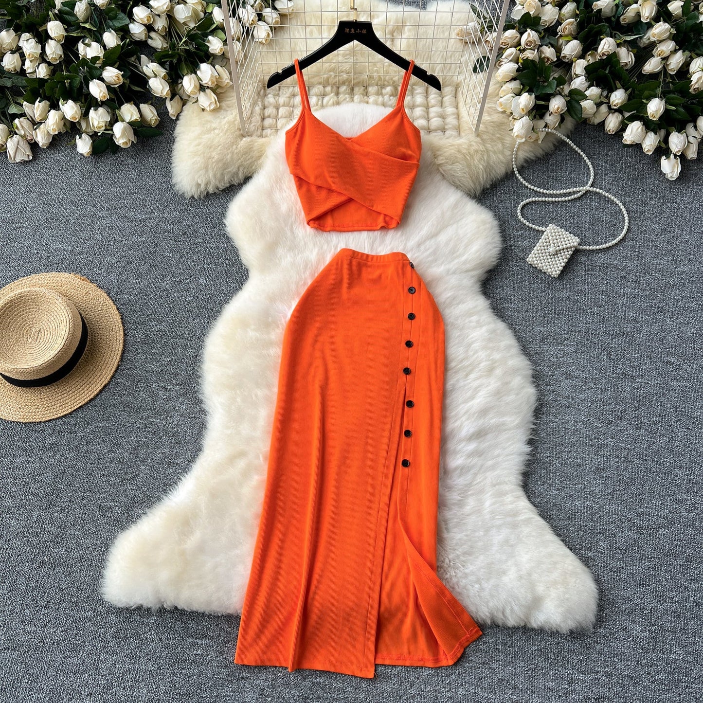 Women's Knit Two Piece Camisole Set