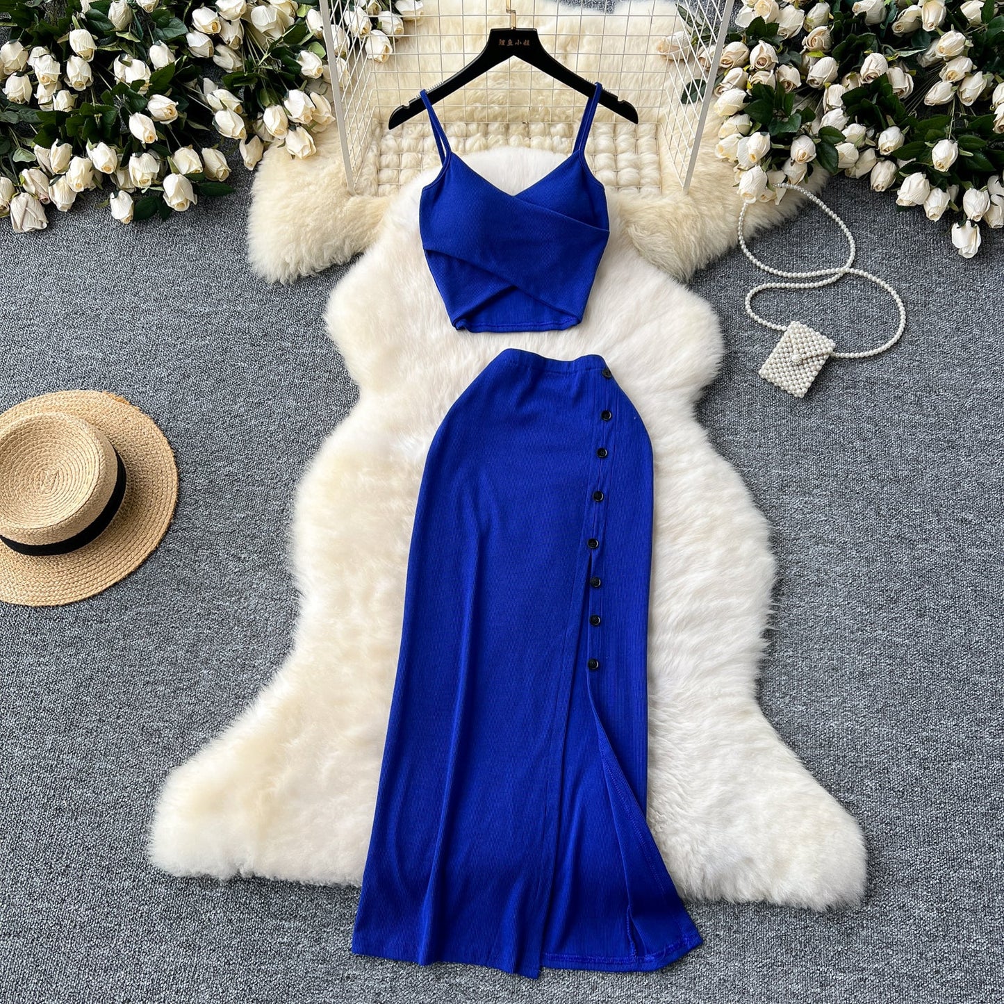 Women's Knit Two Piece Camisole Set