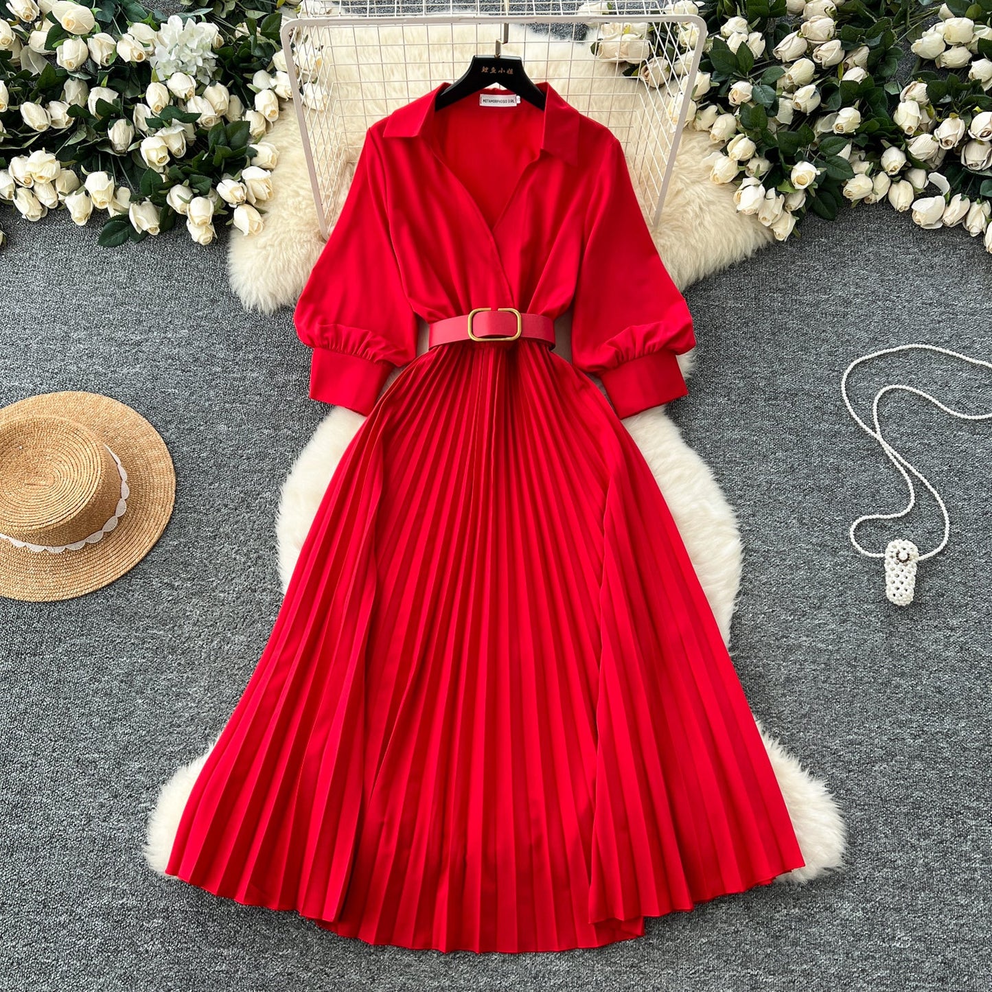 Modern Tailored Shirt Dress With Belt