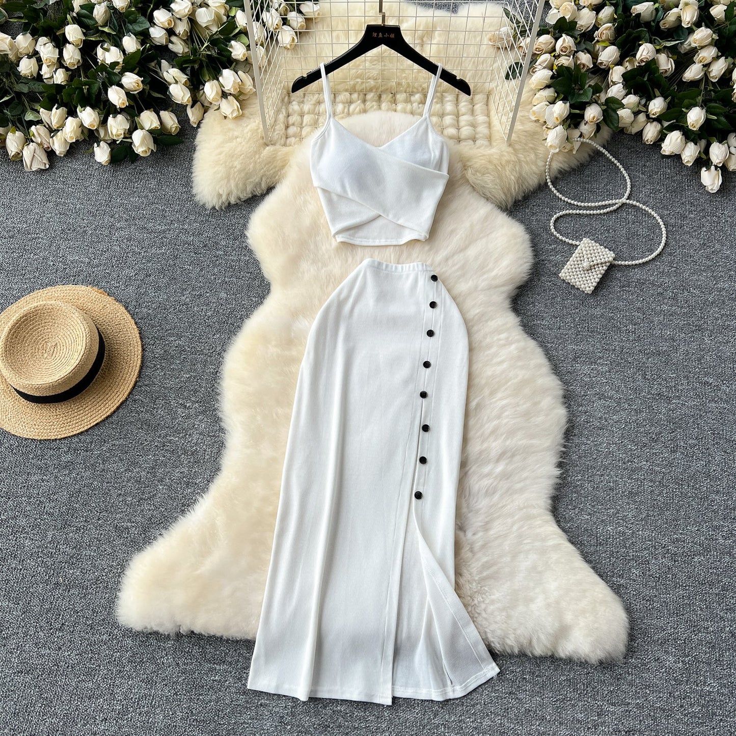 Women's Knit Two Piece Camisole Set