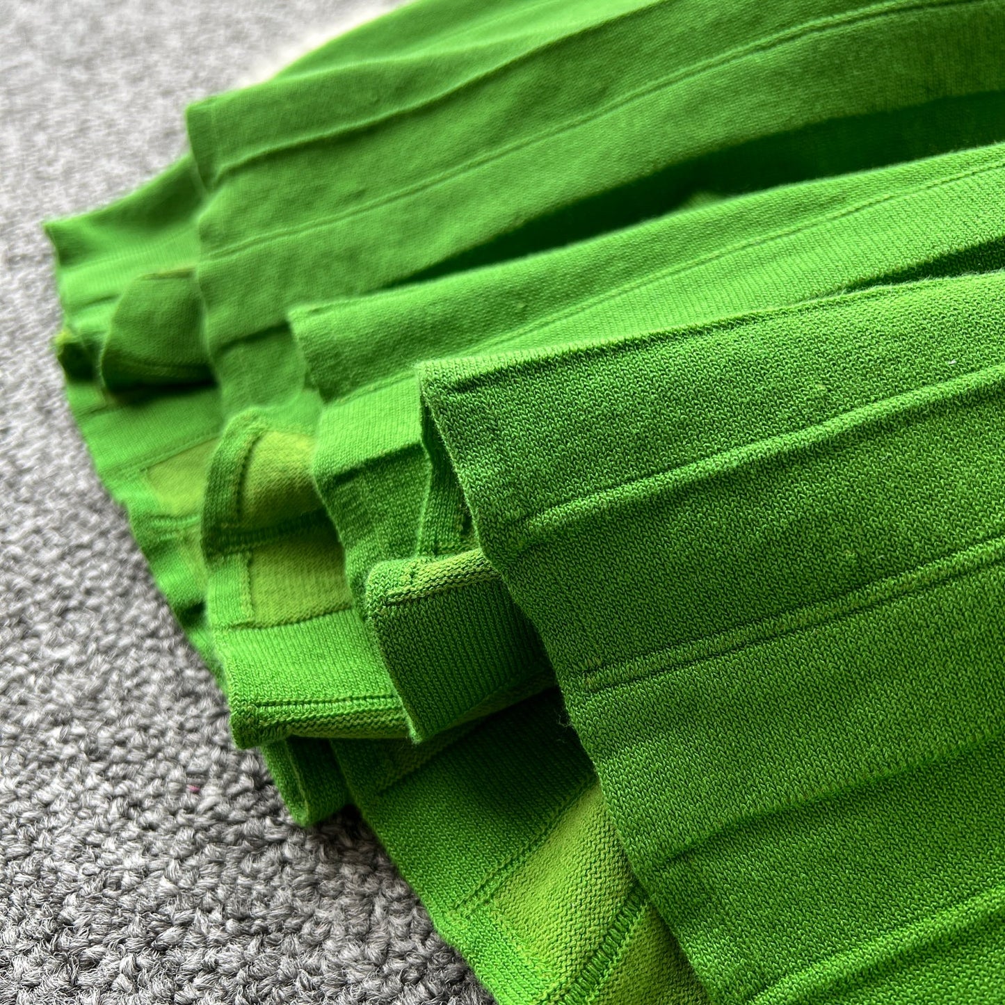 Emerald Off-Shoulder Silk-knit Dress