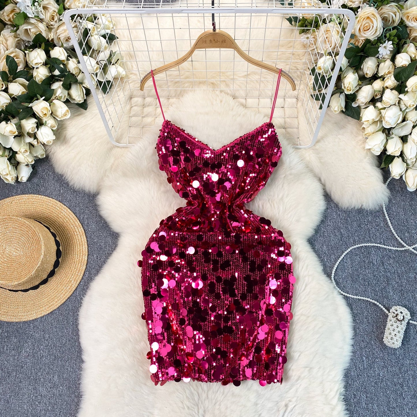 Disco Fever Sequin Mini Dress