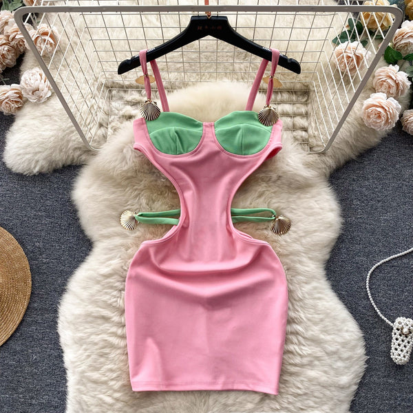 Niche Shell Fresh Color Dress