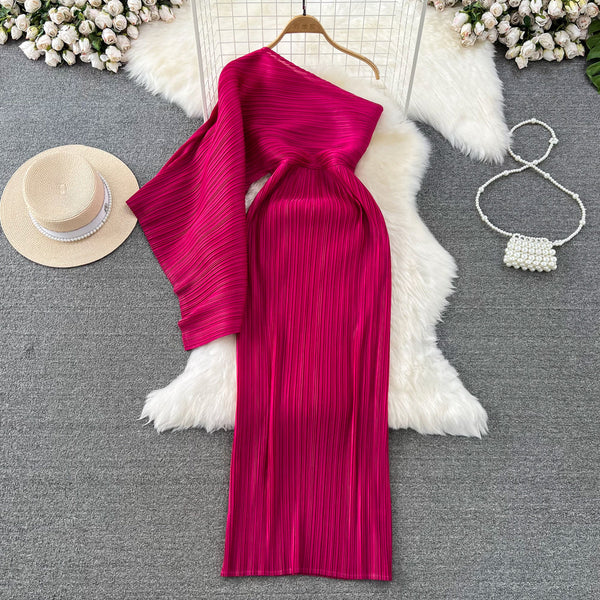 One Shoulder Maxi Party Dress