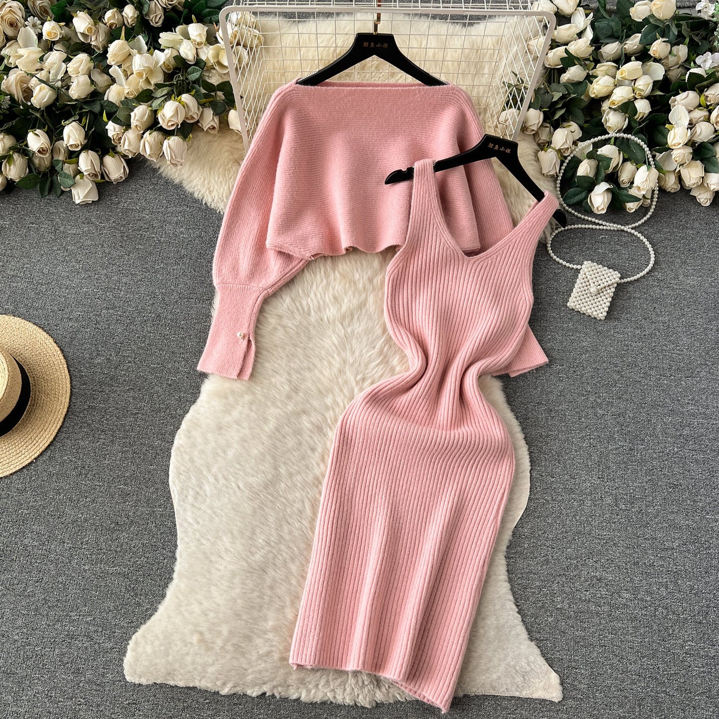 Creamy Colors Knitted 2Pcs