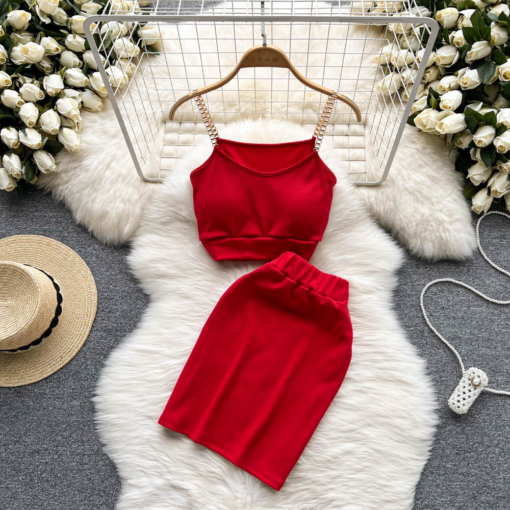 Halter Top & Mini Skirt Set