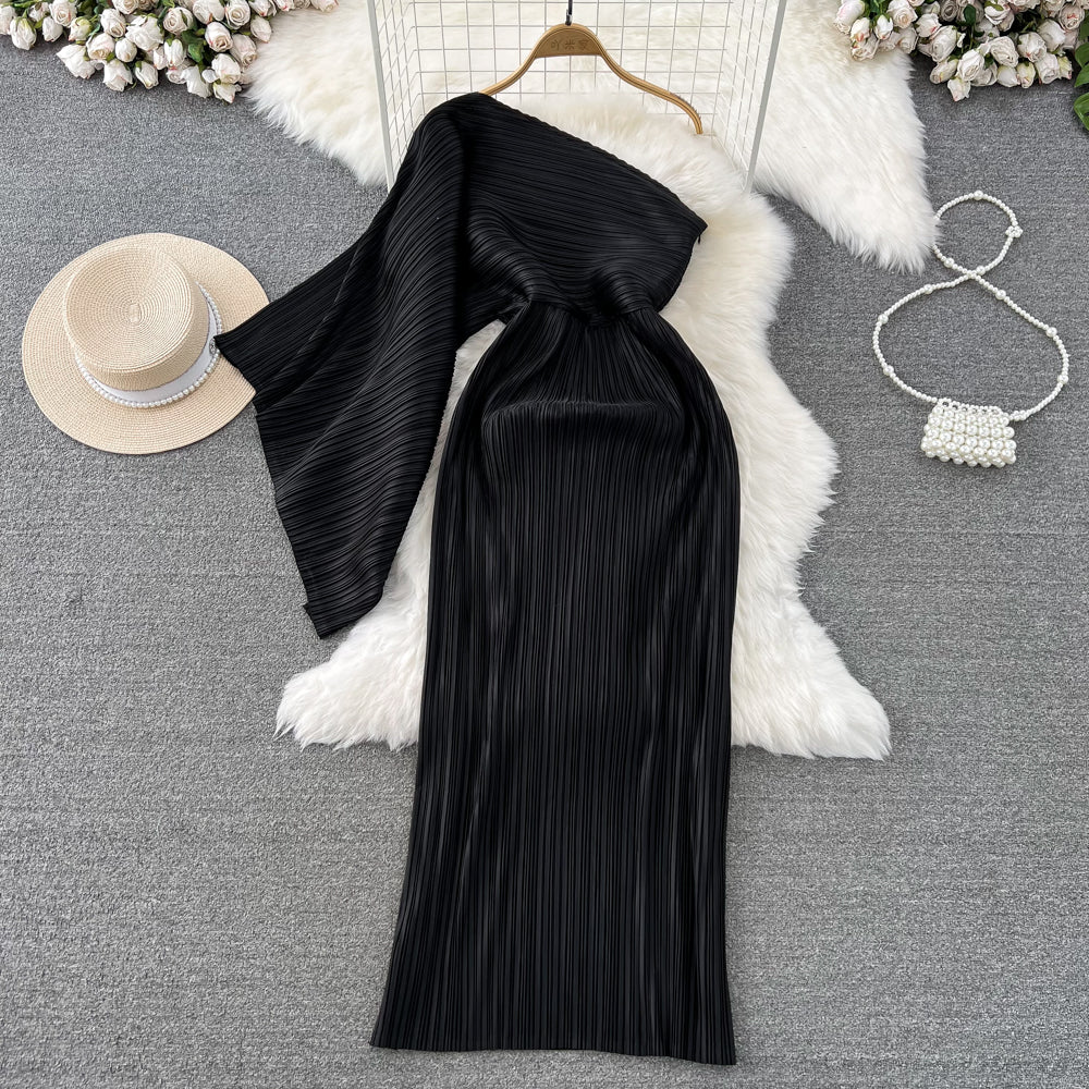 One Shoulder Maxi Party Dress