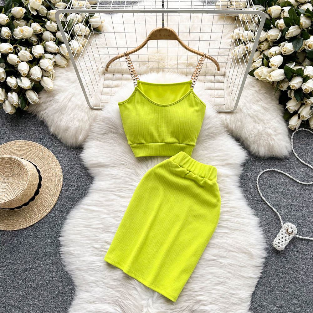 Halter Top & Mini Skirt Set