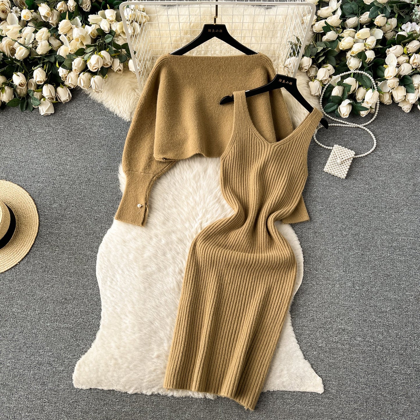 Creamy Colors Knitted 2Pcs