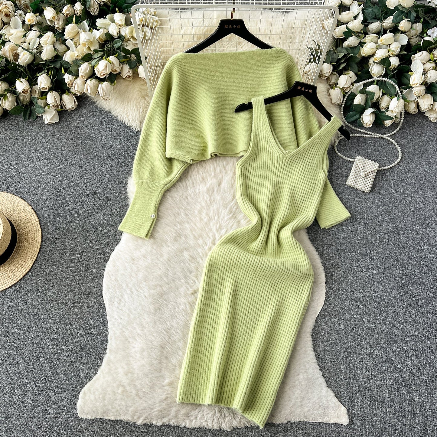 Creamy Colors Knitted 2Pcs