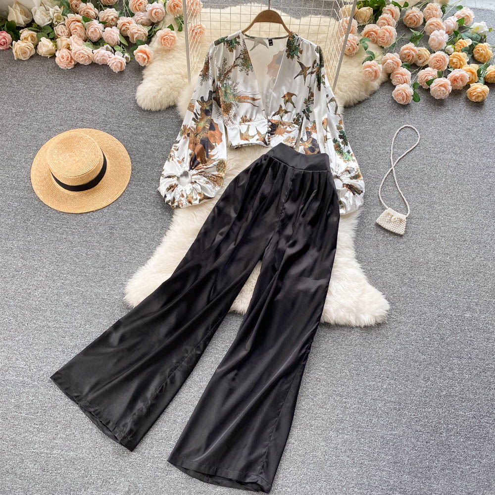 Garden Escape Floral Top & Palazzo Pants