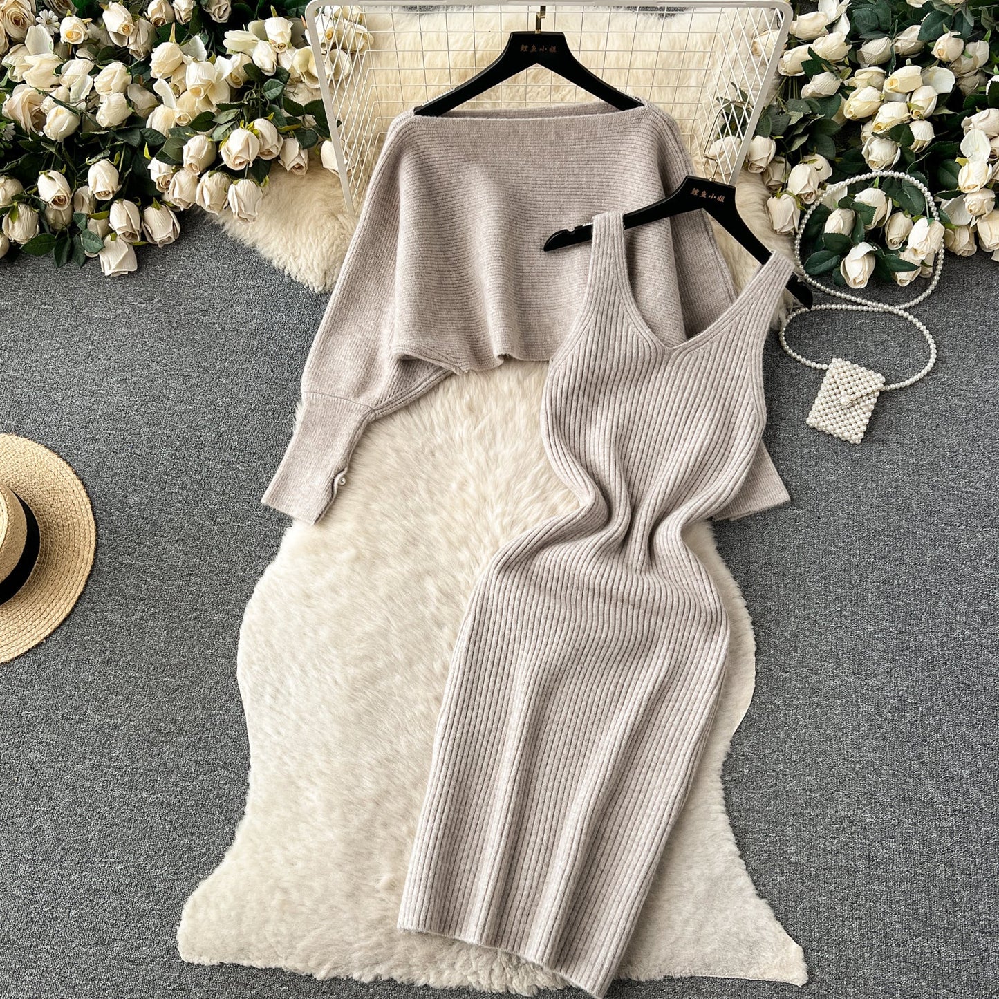 Creamy Colors Knitted 2Pcs