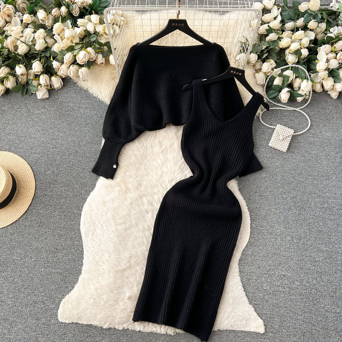 Creamy Colors Knitted 2Pcs