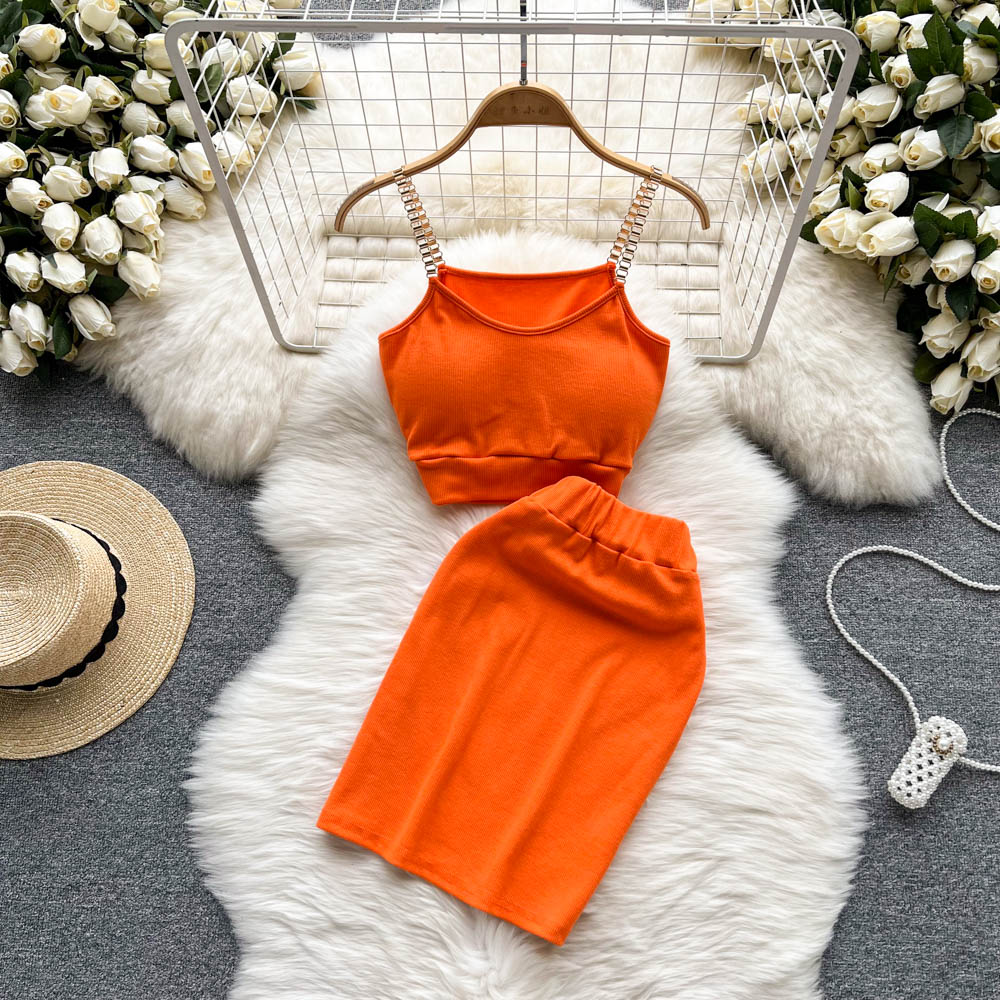 Halter Top & Mini Skirt Set