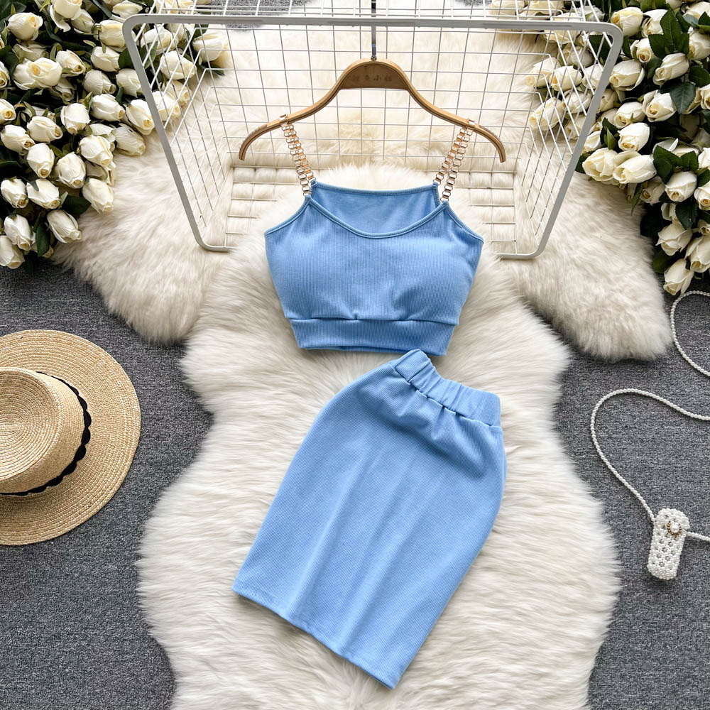Halter Top & Mini Skirt Set