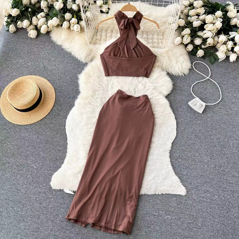 Clean Lines Corset Top & Slip Combo