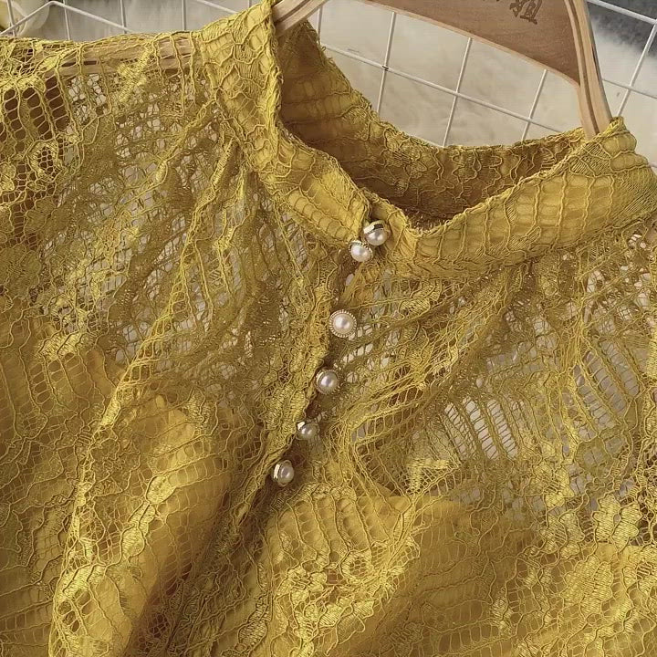 Women's Puff Sleeve French Style Dress