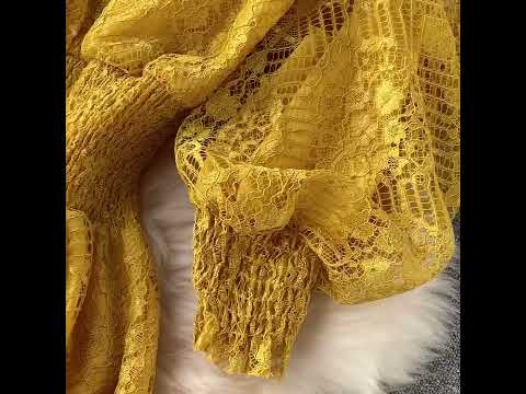 Women's Puff Sleeve French Style Dress