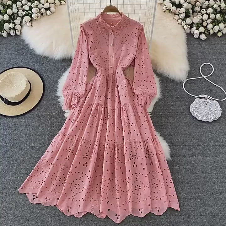 Cutout Lapel Dress
