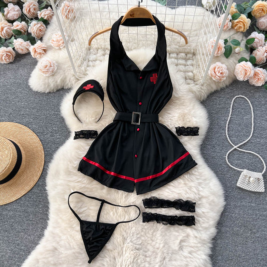 Nurse Uniform  Dress&Lingerie Costume Set
