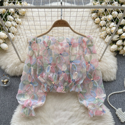 Blossom Petals Fairy Mesh Top