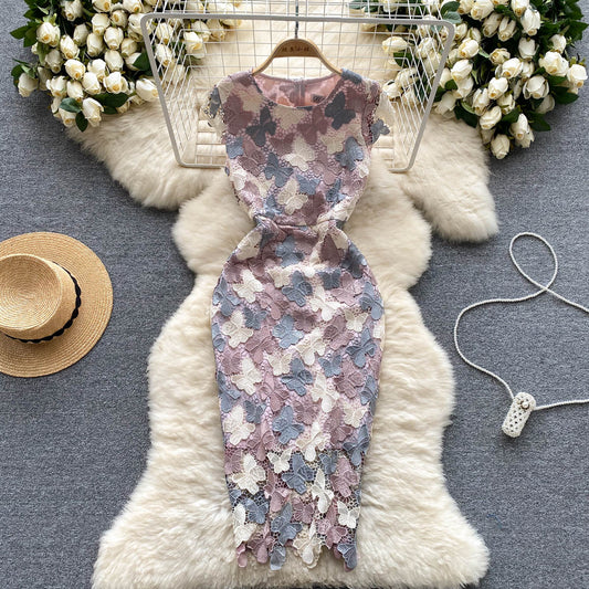 Luna Butterfly Lace Maxi Dress