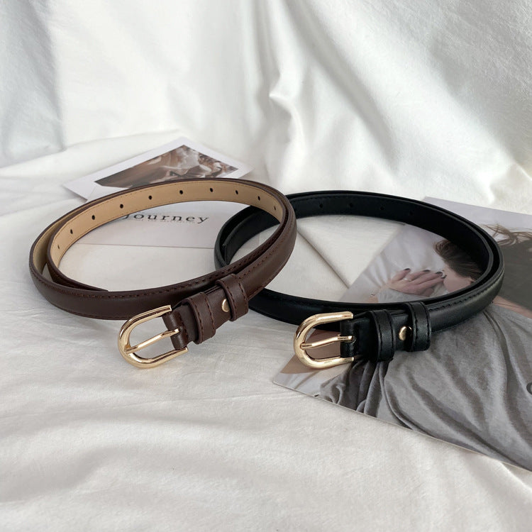 Matte Simple Perforated Belt