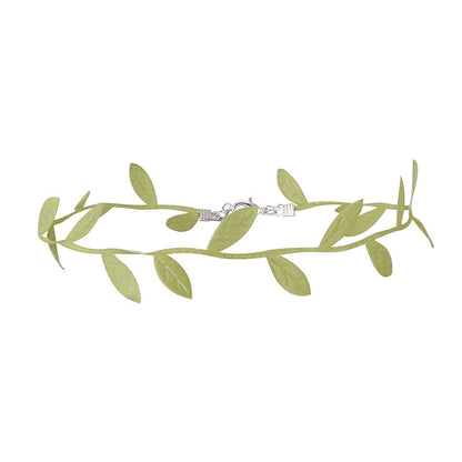 Mori Green Leaves Necklace