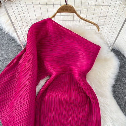 One Shoulder Maxi Party Dress