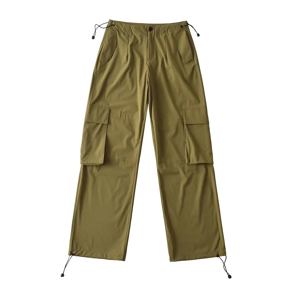Adjustable Waist Cargo Overalls
