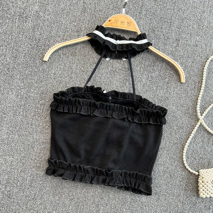 Sexy Backless Plunge Tank Top