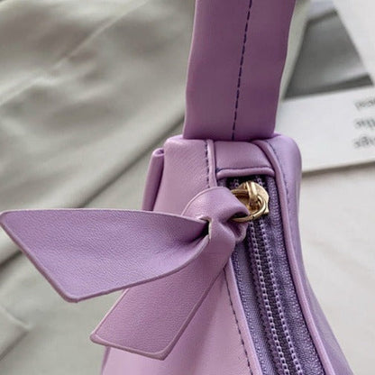 Korean Style Solid Color Underarm Bag