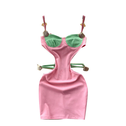 Niche Shell Fresh Color Dress