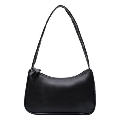 Korean Style Solid Color Underarm Bag
