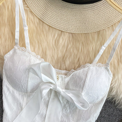 Lace Camisole With Eyelashes