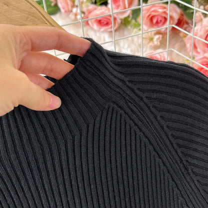 Color Block Tiered Knit Dress