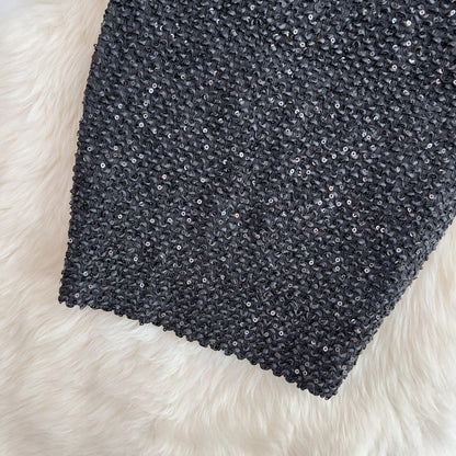 Shine Stretchy Sequin Pencil Skirt