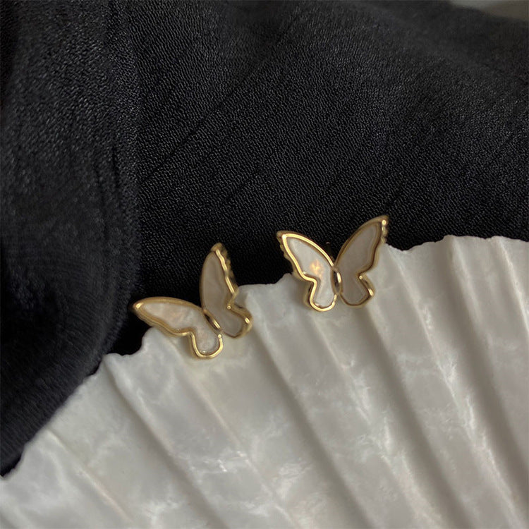 Vintage Butterfly Wings Stud Earrings