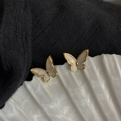 Vintage Butterfly Wings Stud Earrings