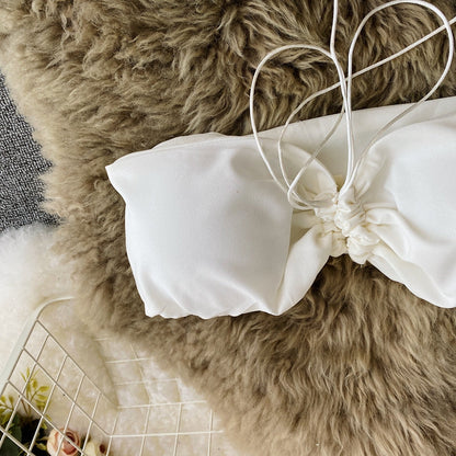 Bralette Top&A-line One-step Skirt 2Pcs