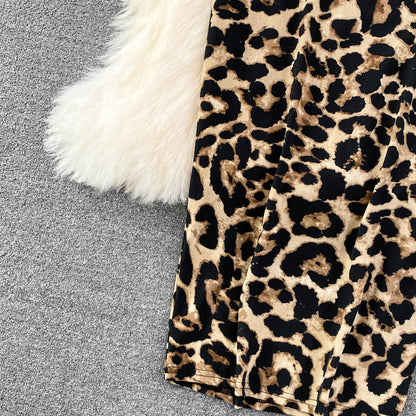 Animal Magnetism Backless Slinky Dress