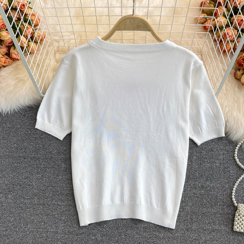 Love Ice Silk Short Sleeve T-Shirt