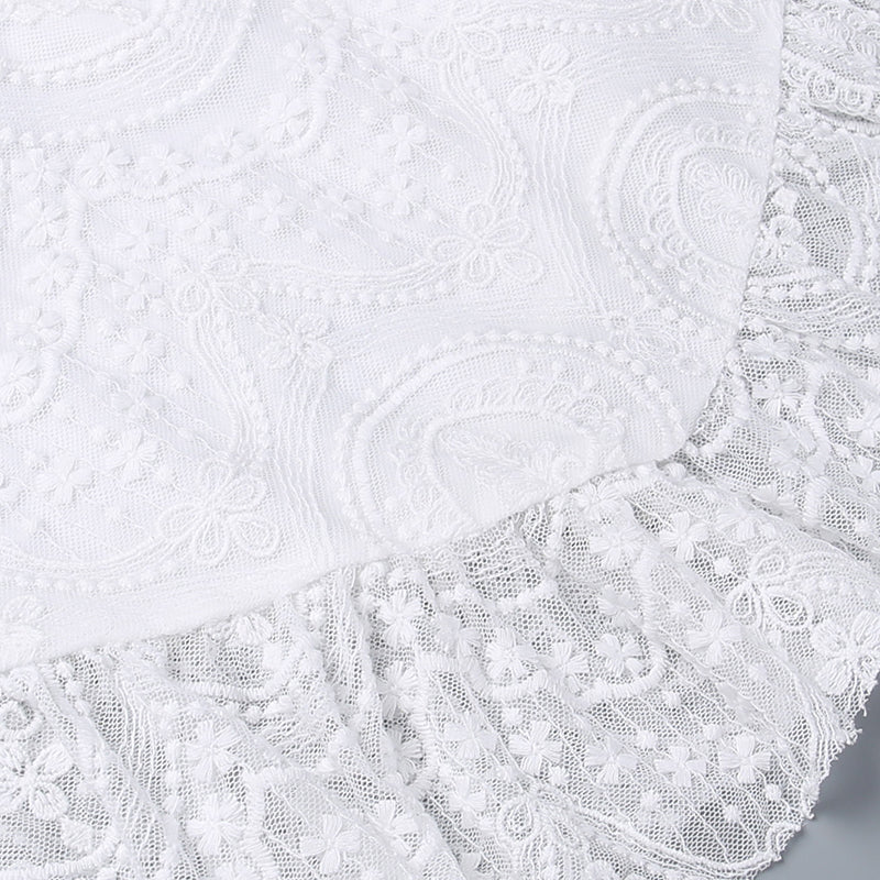 Elena's Whisper Lace Backless Dress
