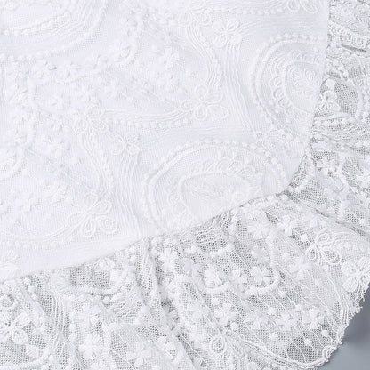 Elena's Whisper Lace Backless Dress
