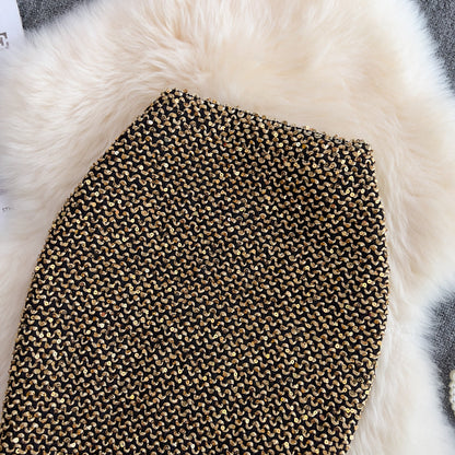 Shine Stretchy Sequin Pencil Skirt