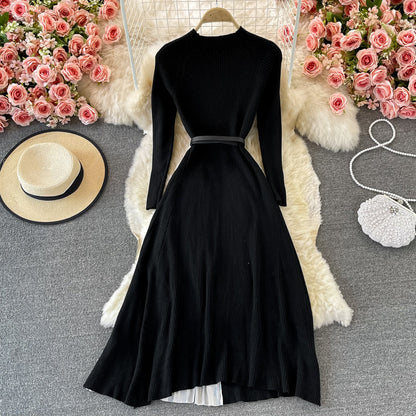 Color Block Tiered Knit Dress
