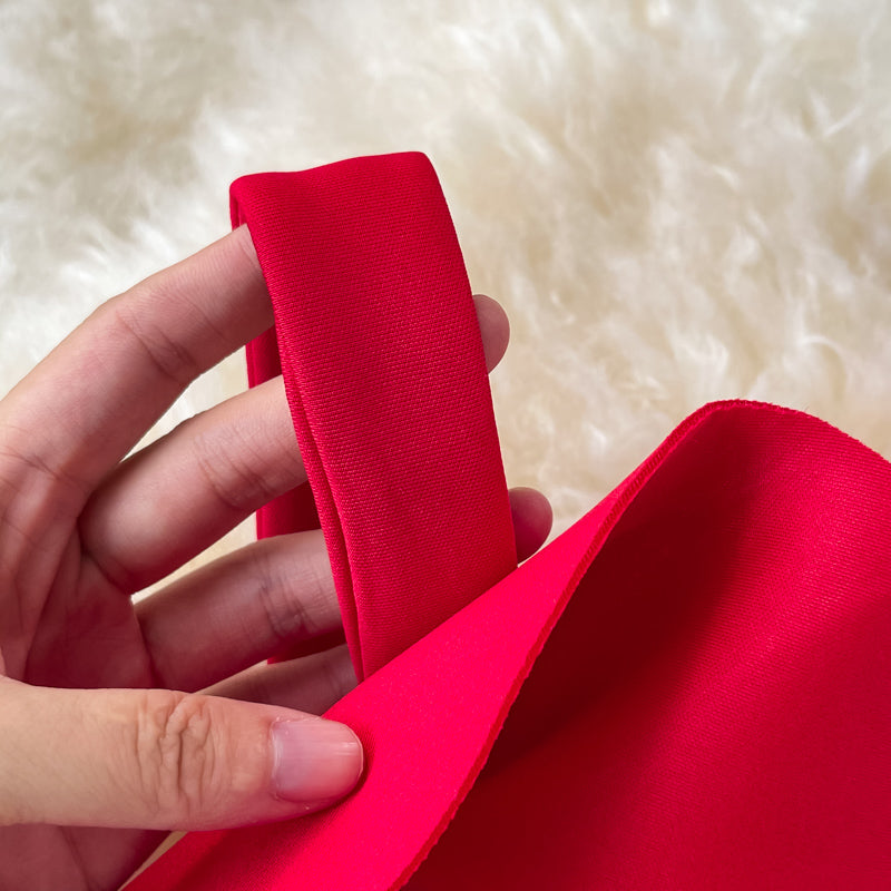 Ruffled Off-the-shoulder Bag Hip Dress