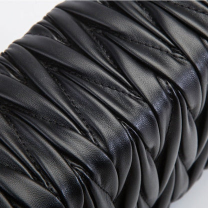 Square Buckle Pleated Square Bag