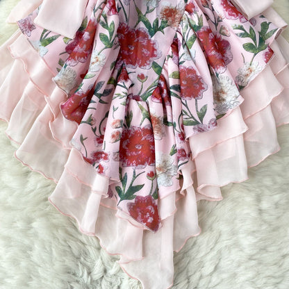 Garden Party Strapless Ruffled Dress